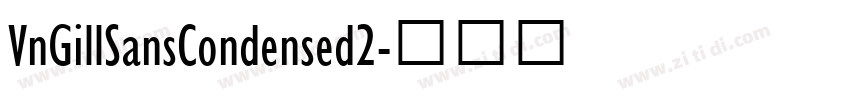 VnGillSansCondensed2字体转换