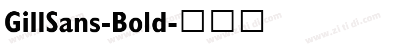 GillSans-Bold字体转换