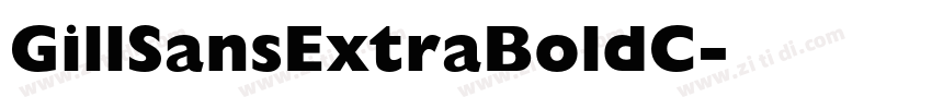 GillSansExtraBoldC字体转换