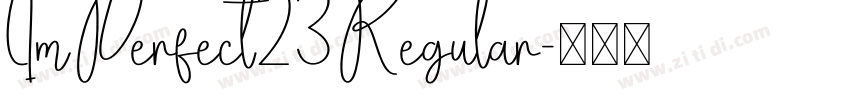ImPerfect23Regular字体转换