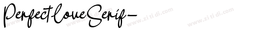 PerfectLoveSerif字体转换
