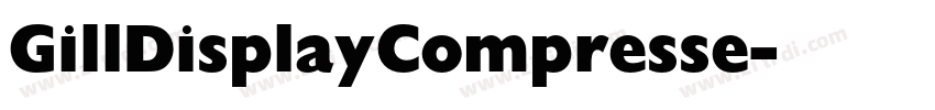 GillDisplayCompresse字体转换 GillDisplayCompresse字体转换