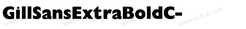 GillSansExtraBoldC字体转换
