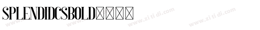 SplendidCsBold字体转换