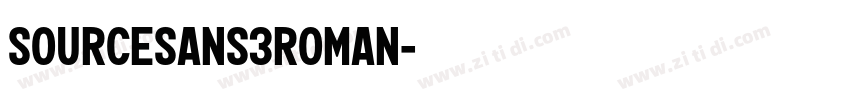 SourceSans3Roman字体转换