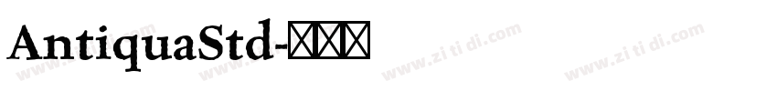 AntiquaStd字体转换