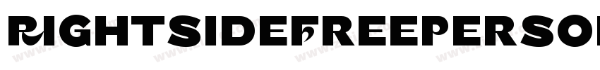 RightsideFreePersona字体转换