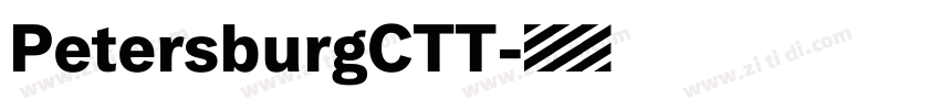 PetersburgCTT字体转换