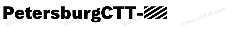 PetersburgCTT字体转换