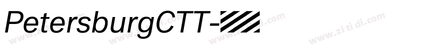 PetersburgCTT字体转换