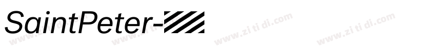 SaintPeter字体转换