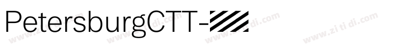 PetersburgCTT字体转换