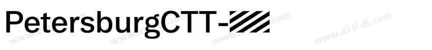 PetersburgCTT字体转换
