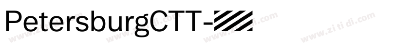 PetersburgCTT字体转换