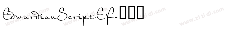 EdwardianScriptEF字体转换