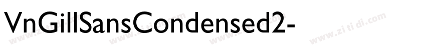 VnGillSansCondensed2字体转换
