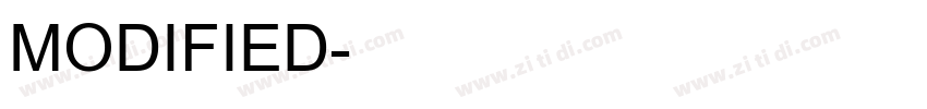MODIFIED字体转换