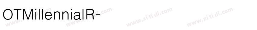 OTMillennialR字体转换