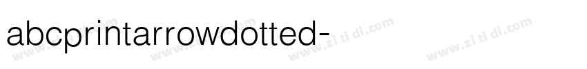 abcprintarrowdotted字体转换