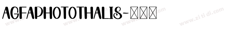 AgfaPhotoThalis字体转换