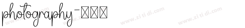 photography字体转换