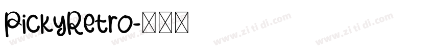 PickyRetro字体转换
