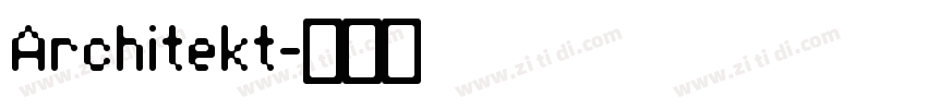 Architekt字体转换
