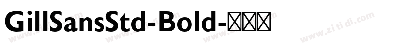 GillSansStd-Bold字体转换