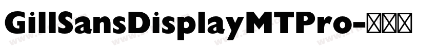 GillSansDisplayMTPro字体转换