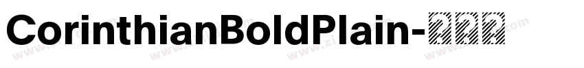 CorinthianBoldPlain字体转换