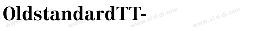 OldstandardTT字体转换