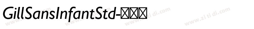 GillSansInfantStd字体转换