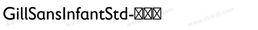 GillSansInfantStd字体转换