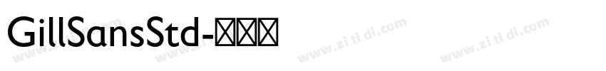 GillSansStd字体转换