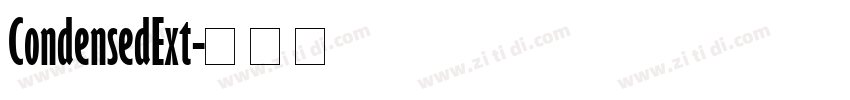 CondensedExt字体转换