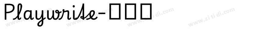 Playwrite字体转换