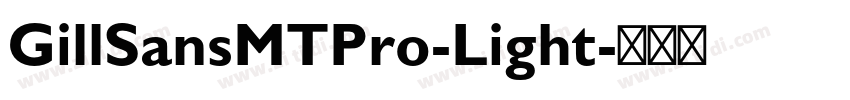 GillSansMTPro-Light字体转换