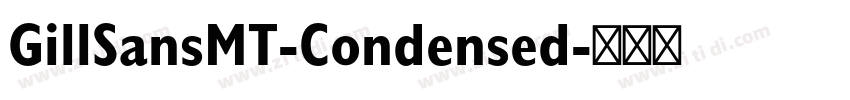 GillSansMT-Condensed字体转换