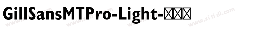GillSansMTPro-Light字体转换