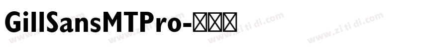 GillSansMTPro字体转换