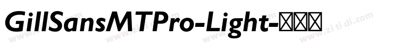 GillSansMTPro-Light字体转换