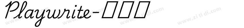 Playwrite字体转换