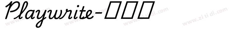 Playwrite字体转换