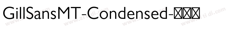 GillSansMT-Condensed字体转换