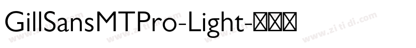 GillSansMTPro-Light字体转换