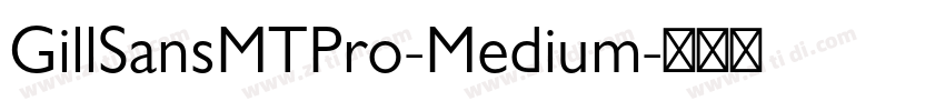 GillSansMTPro-Medium字体转换