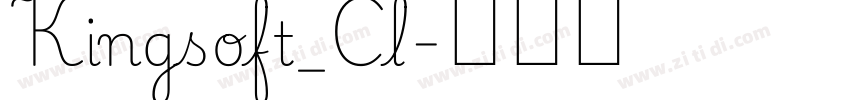 Kingsoft_Cl字体转换