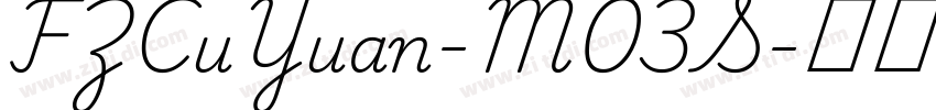 FZCuYuan-M03S字体转换 FZCuYuan-M03S字体转换