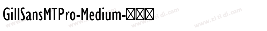 GillSansMTPro-Medium字体转换