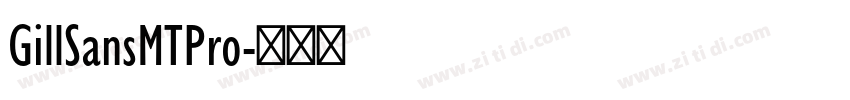GillSansMTPro字体转换